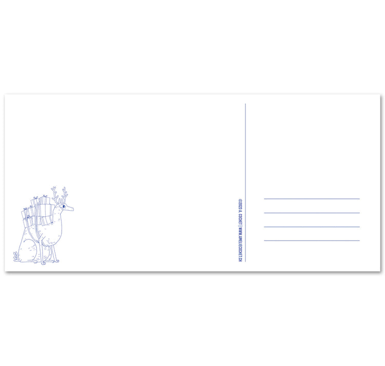 Amélie Cochet - Postkarte "Drei Königliche"