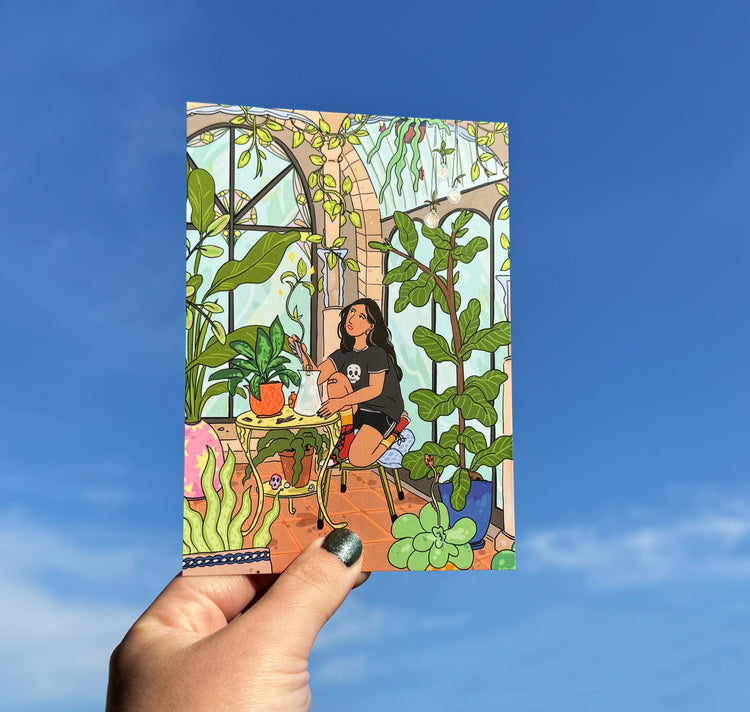 Samira Belorf - Postkarte "Greenhouse"