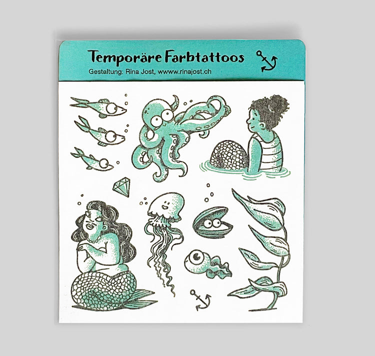 Rina Jost - Temporäre Tattoos "Unterwasser"