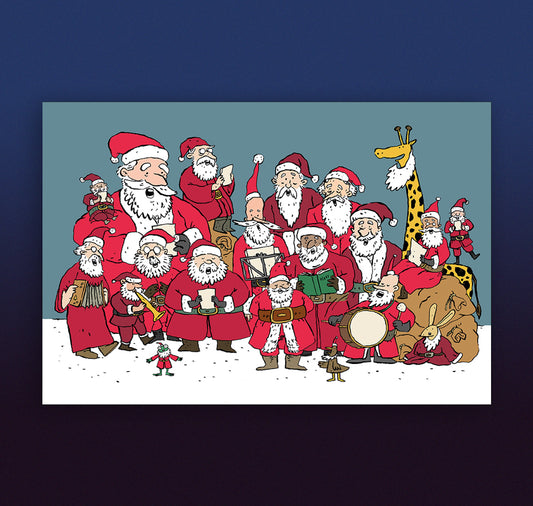 Olivier Samter - Carte Postale "Pères Noël"