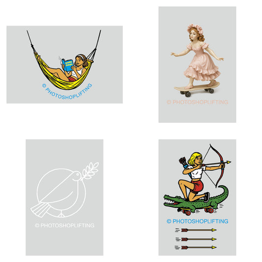 PHOTOSHOPLIFTING - Trasferimento a caldo "SET 3 – LAIN"