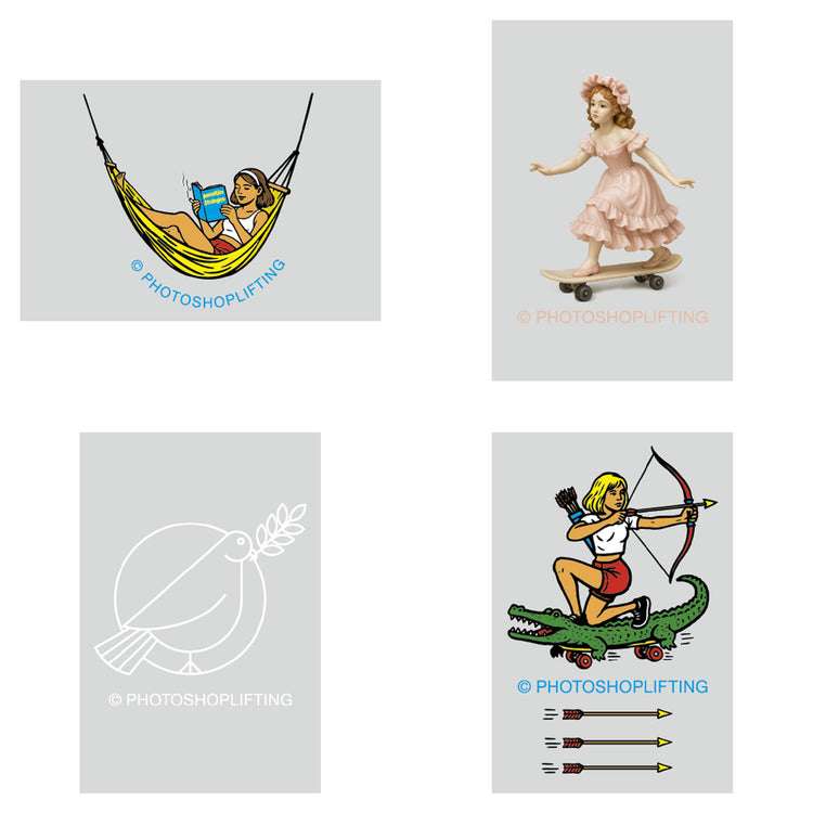 PHOTOSHOPLIFTING - Trasferimento a caldo "SET 3 – LAIN"