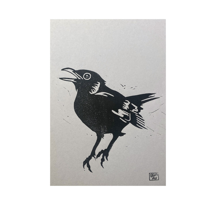 GINNY - Carta "Il merlo chiamante n. 1"