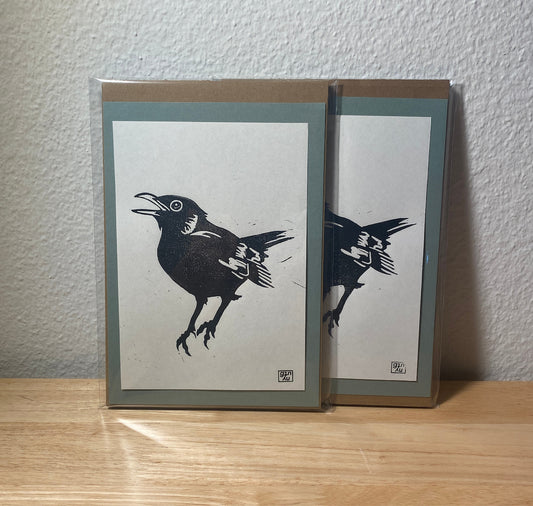 GINNY - Carta "Il merlo chiamante n. 1"