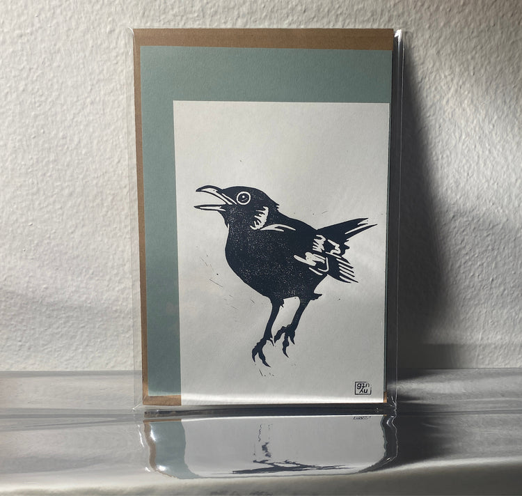 GINNY - Carta "Il merlo chiamante n. 1"