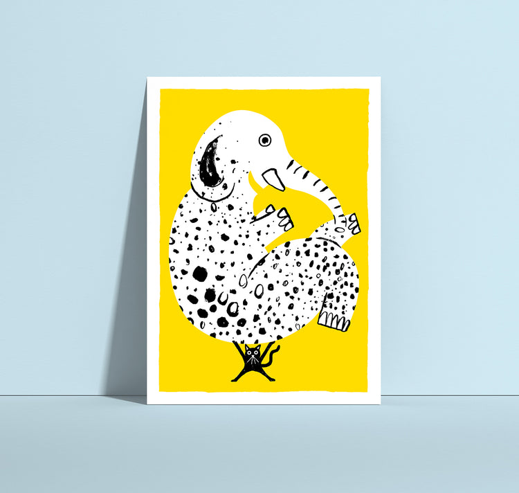 Anna-Lisa Schneeberger - Postkarte "Büsi mit Elefant"