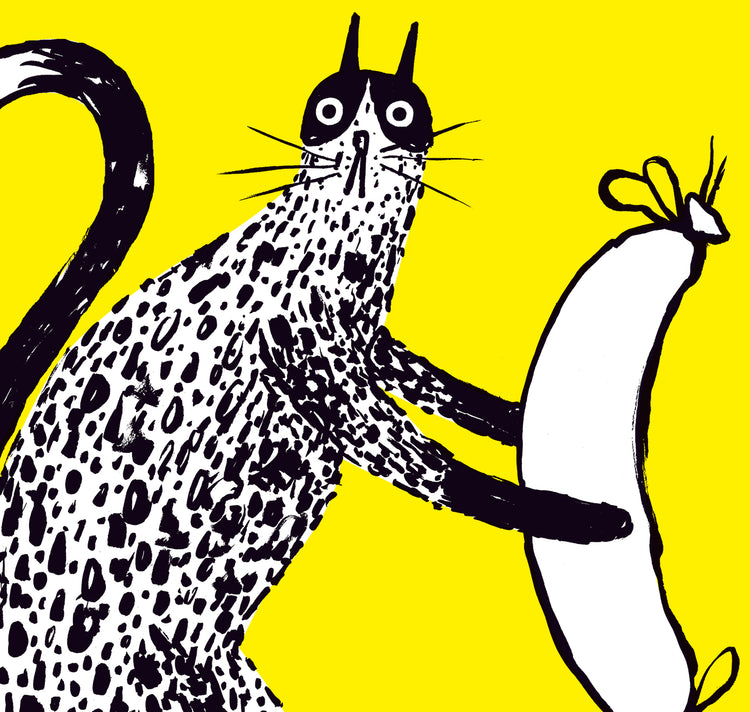 Anna-Lisa Schneeberger - Plakat "Plakat Katze mit Wurst"