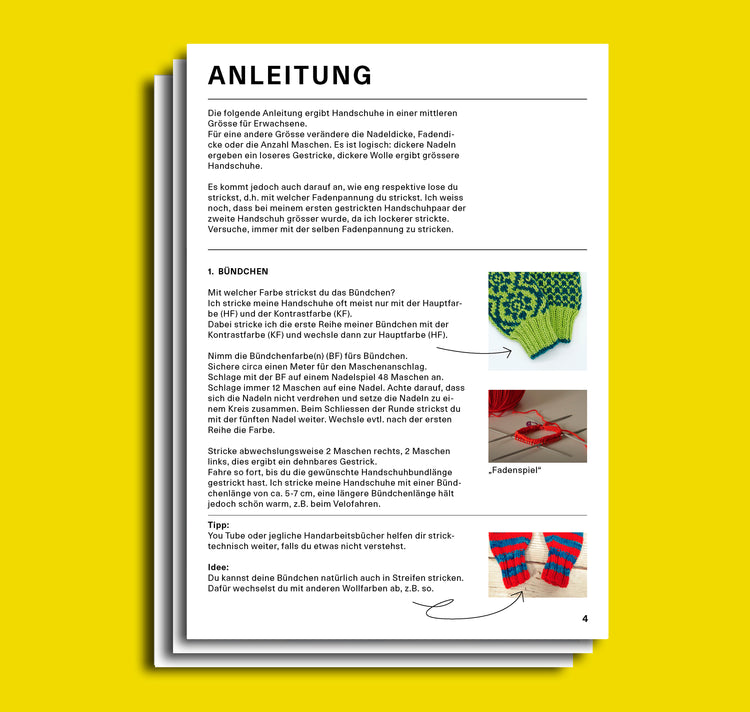 Anna-Lisa Schneeberger - Strickanleitung "nordische Handschuhe"