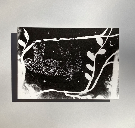 Anna Weber - Postkarte "Faultier"