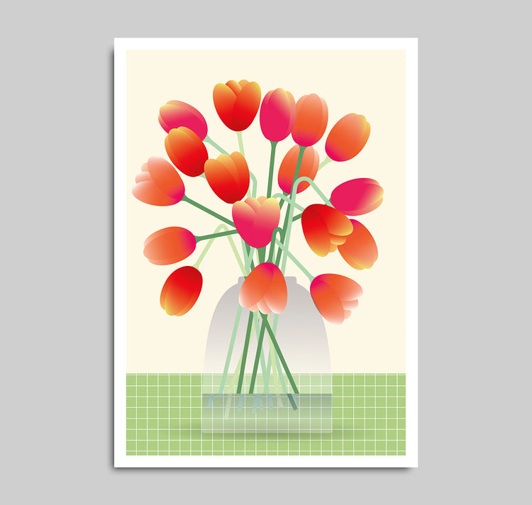 Anna-Lisa Schneeberger - Poster "Mazzo di tulipani"