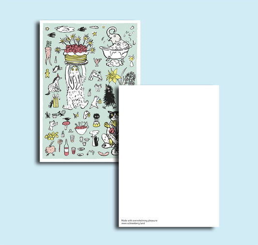 Anna-Lisa Schneeberger - Postkarte "Feier"