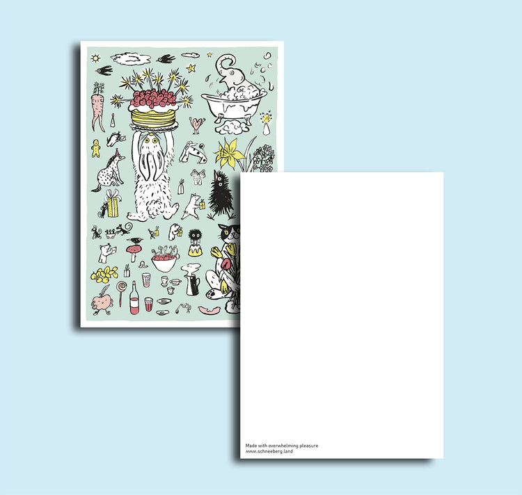 Anna-Lisa Schneeberger - Postkarte "Feier"