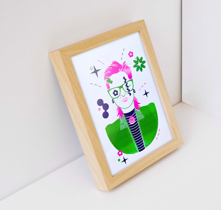 Anne Treichel - Plakat "Fancy Nancy" (green)