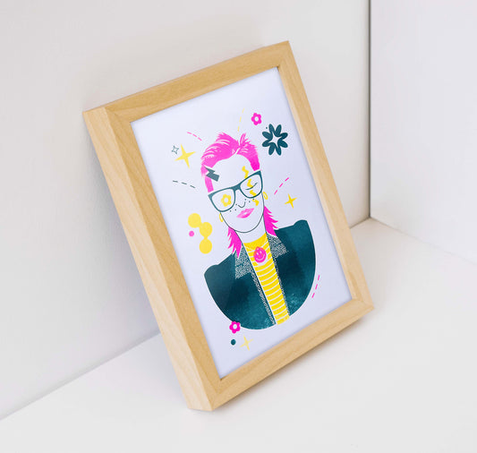 Anne Treichel - Plakat "Fancy Nancy" (teal)