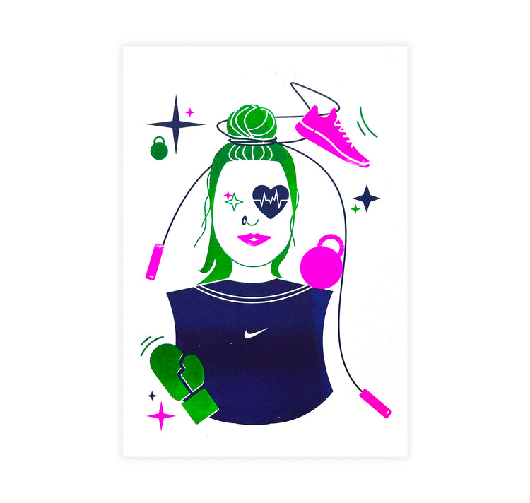 Anne Treichel - Plakat "Sporty Spice" (purple)