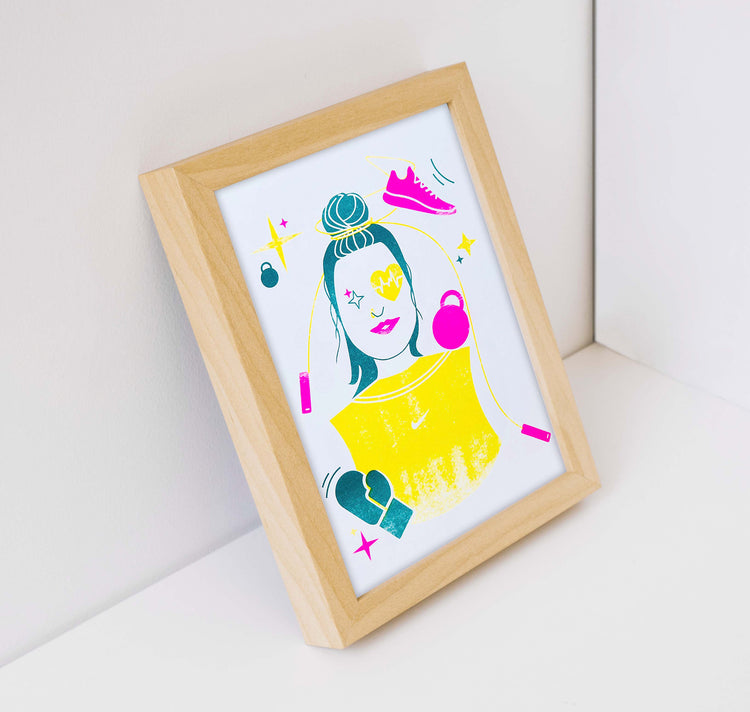 Anne Treichel - Plakat "Sporty Spice" (yellow)