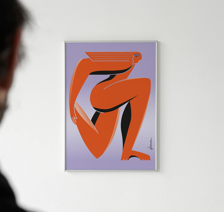 Jeanne Decasper - Plakat "Streching Margrethe"