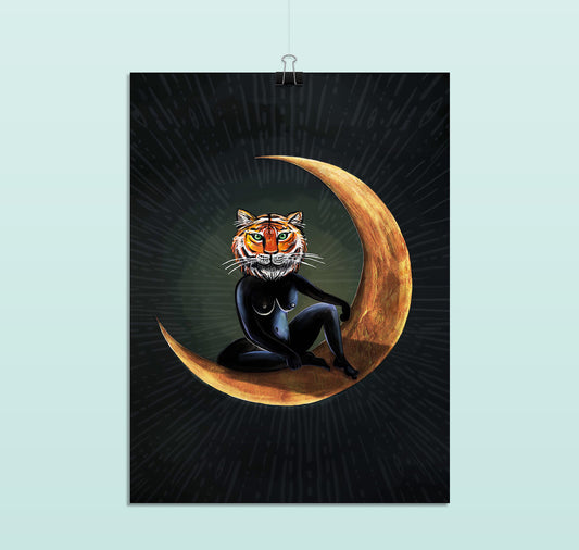 Celine Geser - Plakat "Tigermoon"