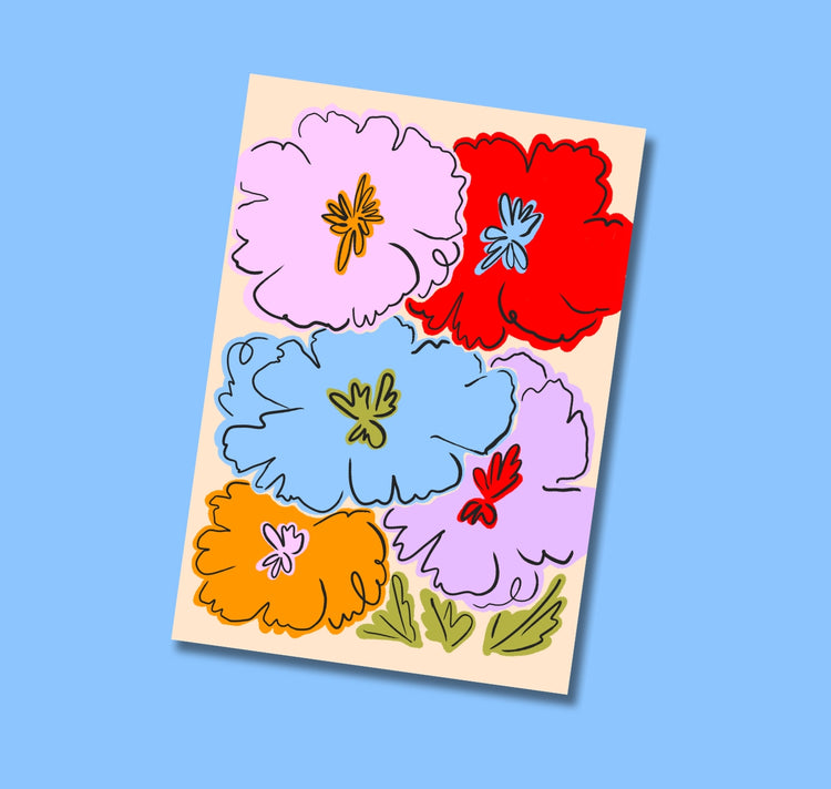 Atelier Gérard - Postkarte "Blumen"