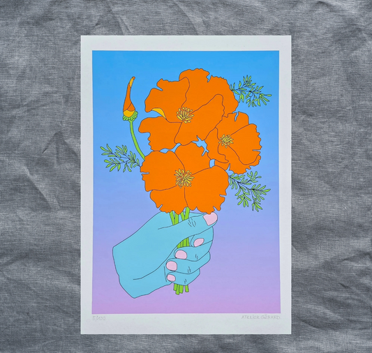 Atelier Gérard - Plakat "Mohnblumen"