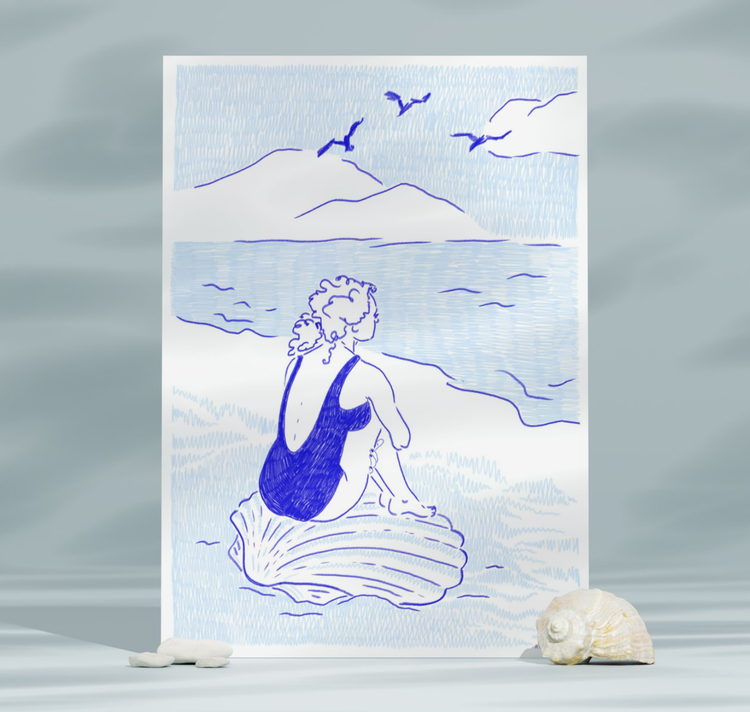 Atelier Gérard - Plakat "Me and the Sea"