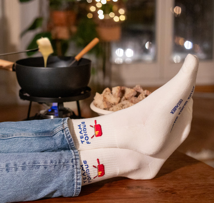 Atelier Goldiger Schlüssel - Sportsocken "Team Fondue"