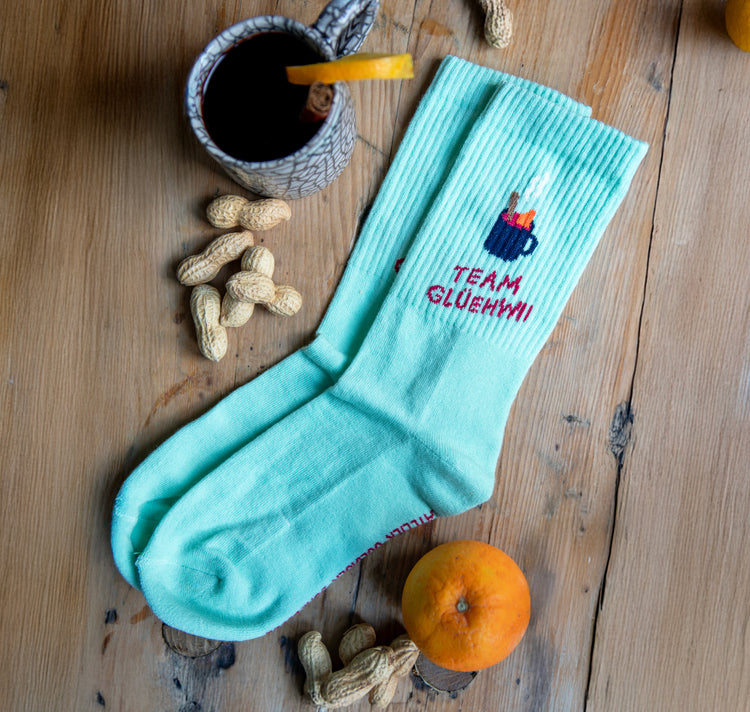 Atelier Goldiger Schlüssel - Sportsocken "Team Glüehwii"