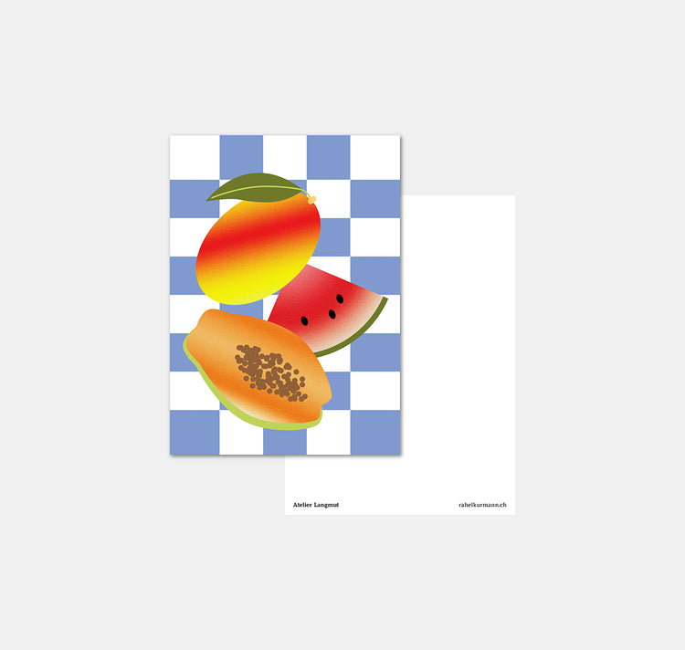 Atelier Langmut - Set di cartoline "Macedonia di frutta"
