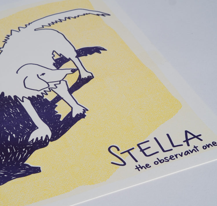 AuxRehli - Plakat-Set "The Gang Member" (gelb-violett)