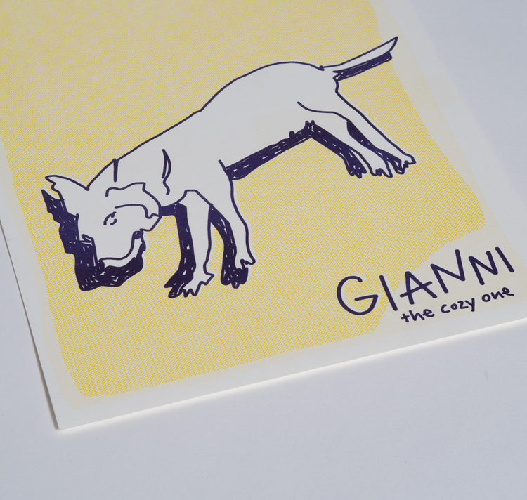 AuxRehli - Plakat-Set "The Gang Member" (gelb-violett)