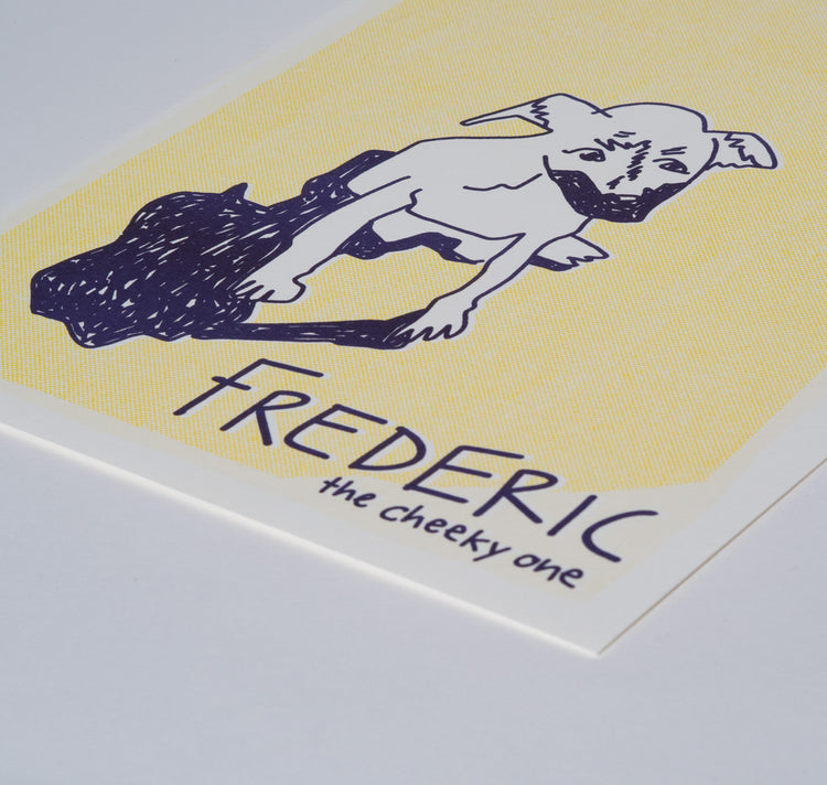 AuxRehli - Plakat-Set "The Gang Member" (gelb-violett)