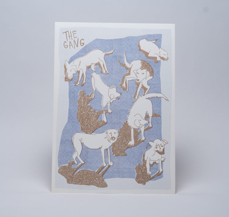 AuxRehli - Plakat "The Gang" (blau-gold)