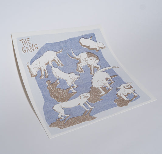 AuxRehli - Plakat "The Gang" (blau-gold)