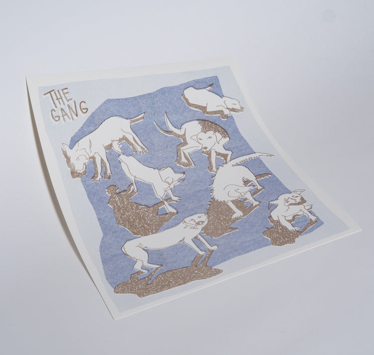 AuxRehli - Plakat "The Gang" (blau-gold)