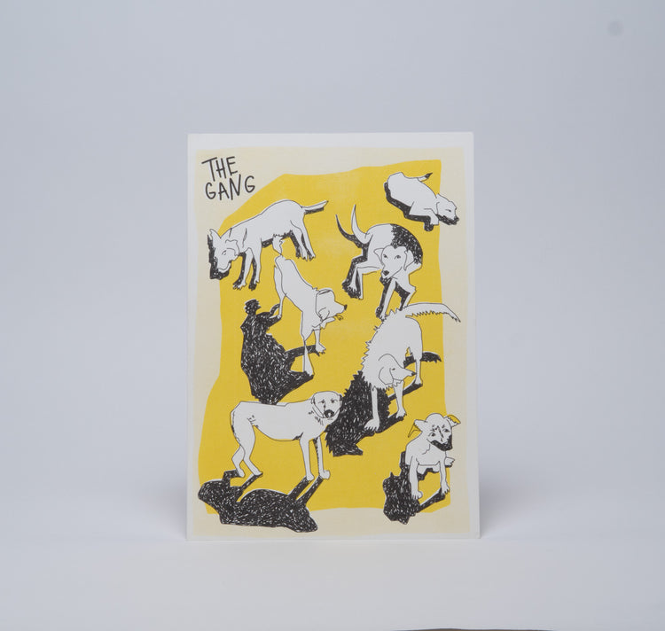 AuxRehli - Plakat "The Gang" (gelb-schwarz)