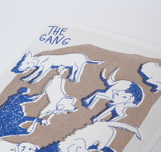 AuxRehli - Plakat "The Gang" (gold-blau)