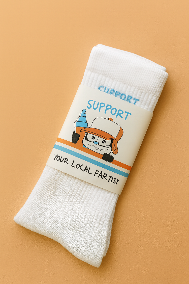 Brainfart - Calzini "Support Your Local Fartist" Taglia unica