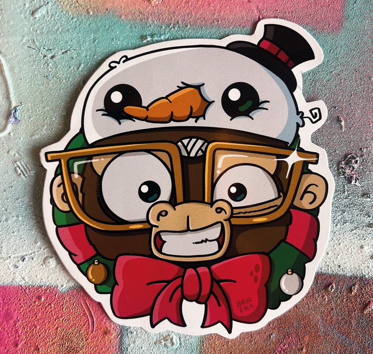 Brainfart - Sticker "Snow Monkey"