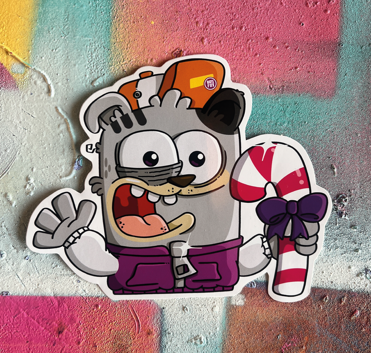 Brainfart - Sticker "Xmas Cat"