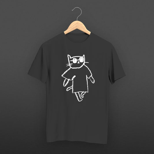 Olivier Samter - "Büsi-Shirt" (anthrazit)