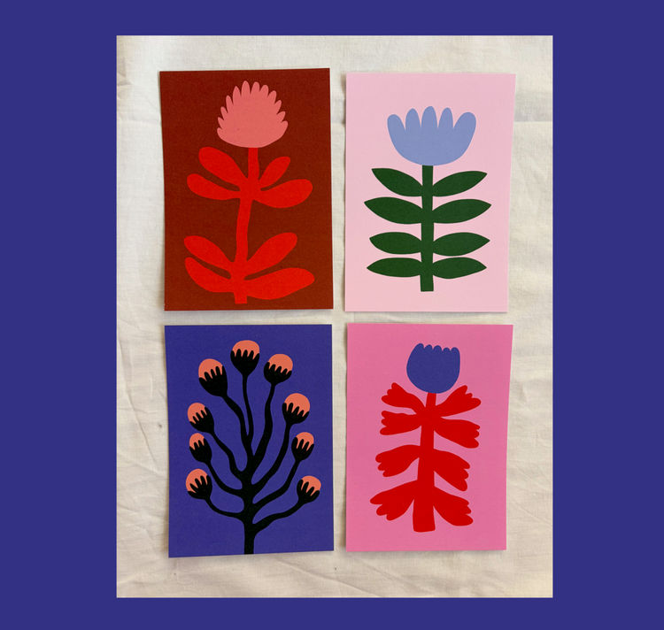Lena Studer - Postkartenset "Blumen"