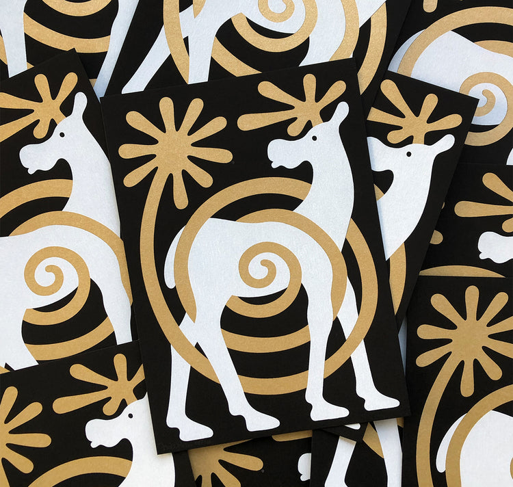 Joël Roth - Postkarte "Elch"