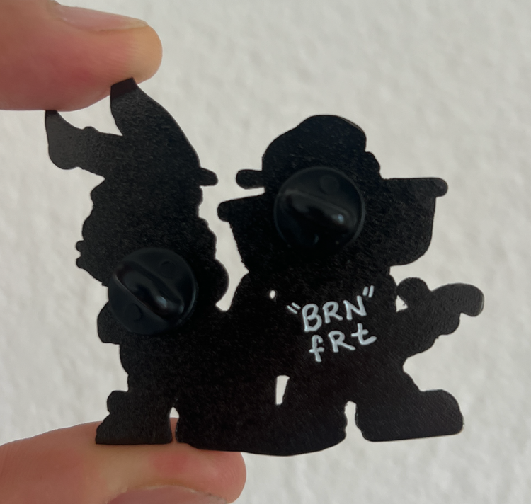 Brainfart - Spilla "Coniglietto e uccello"