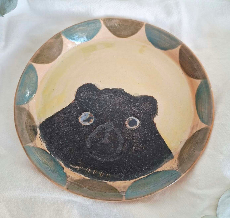 AyuanCeramic - Teller "Black bear"