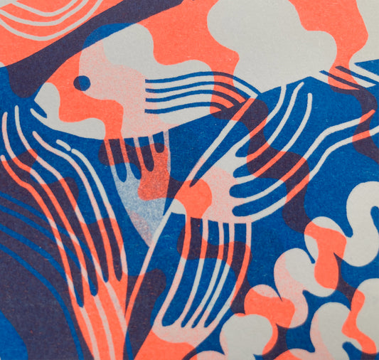 Claudia Wirth - Postkarte "Mimesis" (Fisch)