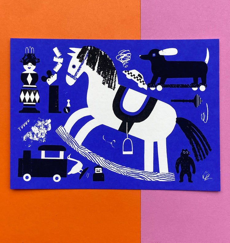 Claudia Wirth - Postkarte "Spielzeug"