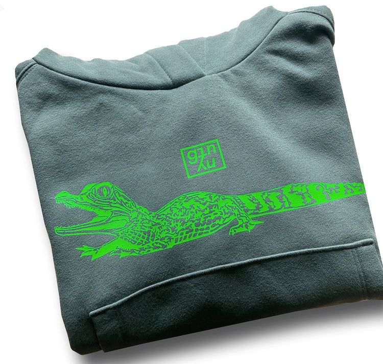 GINNY - Felpa con cappuccio unica per bambini "Baby Crocodile"