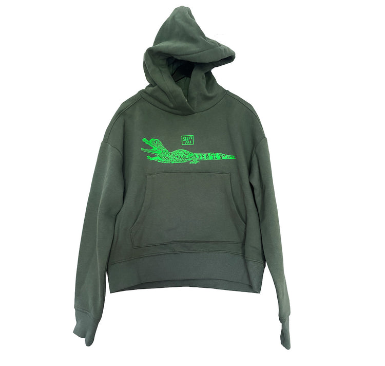 GINNY - Felpa con cappuccio unica per bambini "Baby Crocodile"