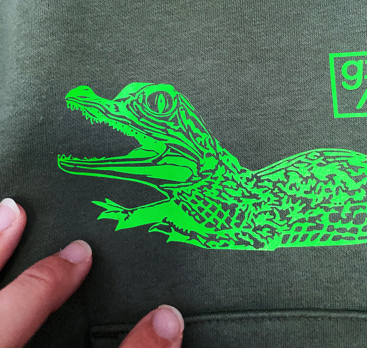 GINNY - Felpa con cappuccio unica per bambini "Baby Crocodile"