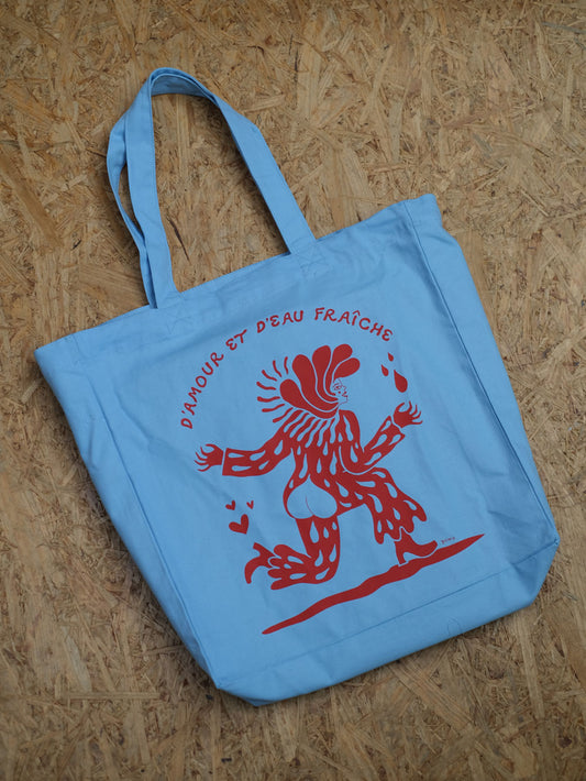 YOMA design factory - Tasche "D'Amour et d'eau fraîche" Farbe Blau